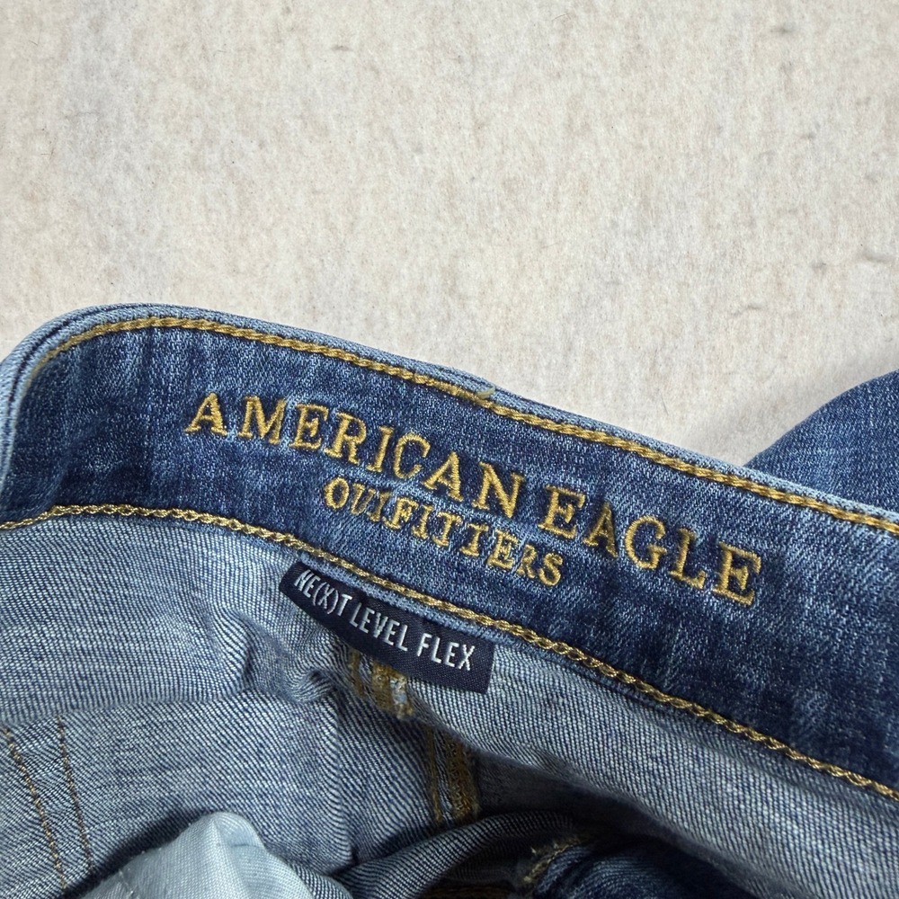 American Eagle Ne(x)t Level Flex Straight Leg Jeans Blue 38x32 Mens - Picture 5 of 8
